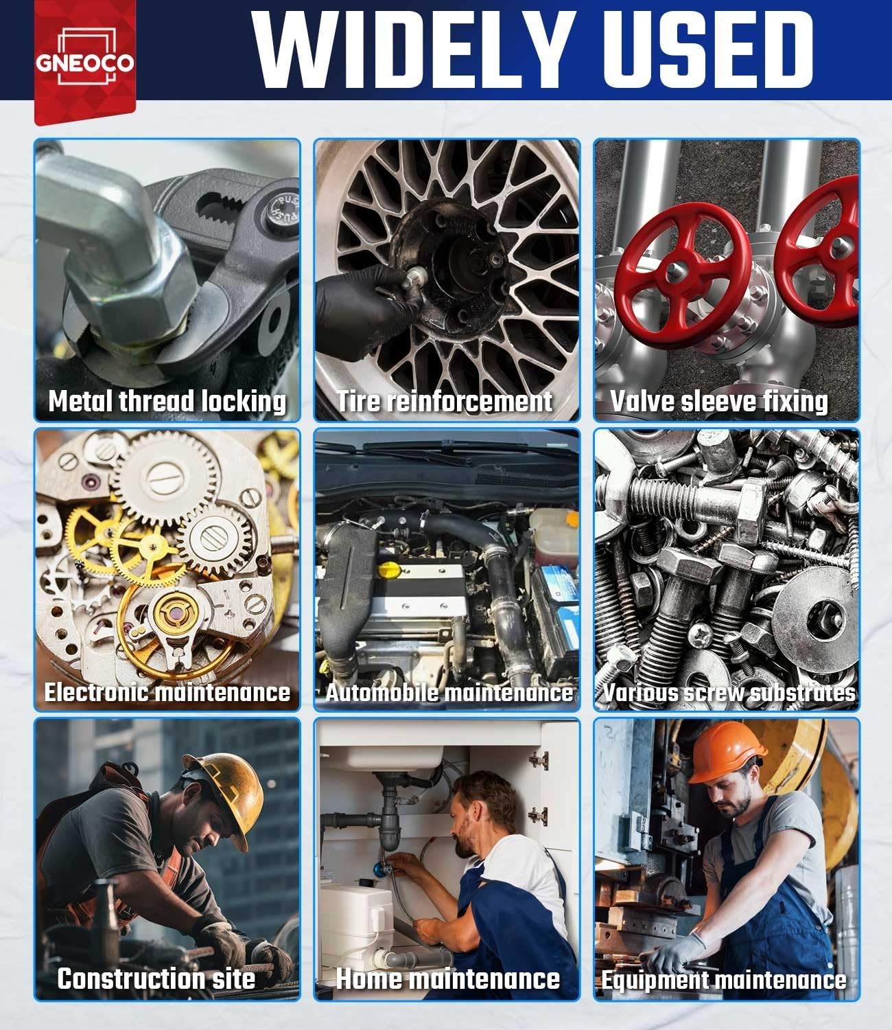 Threadlocker Red, Thread Lock High Strength Lock Tight for Nuts, Bolts, Fastener