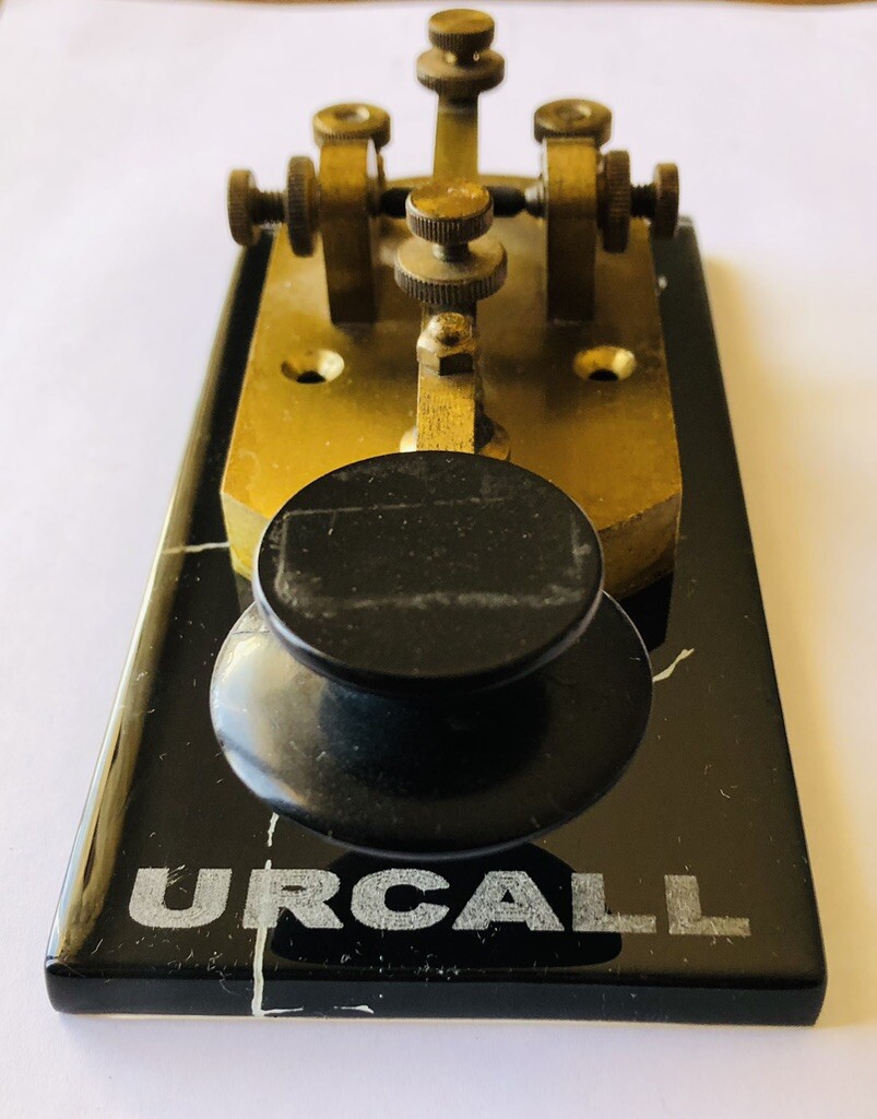 Morse Code Key Base Call Engraving Option