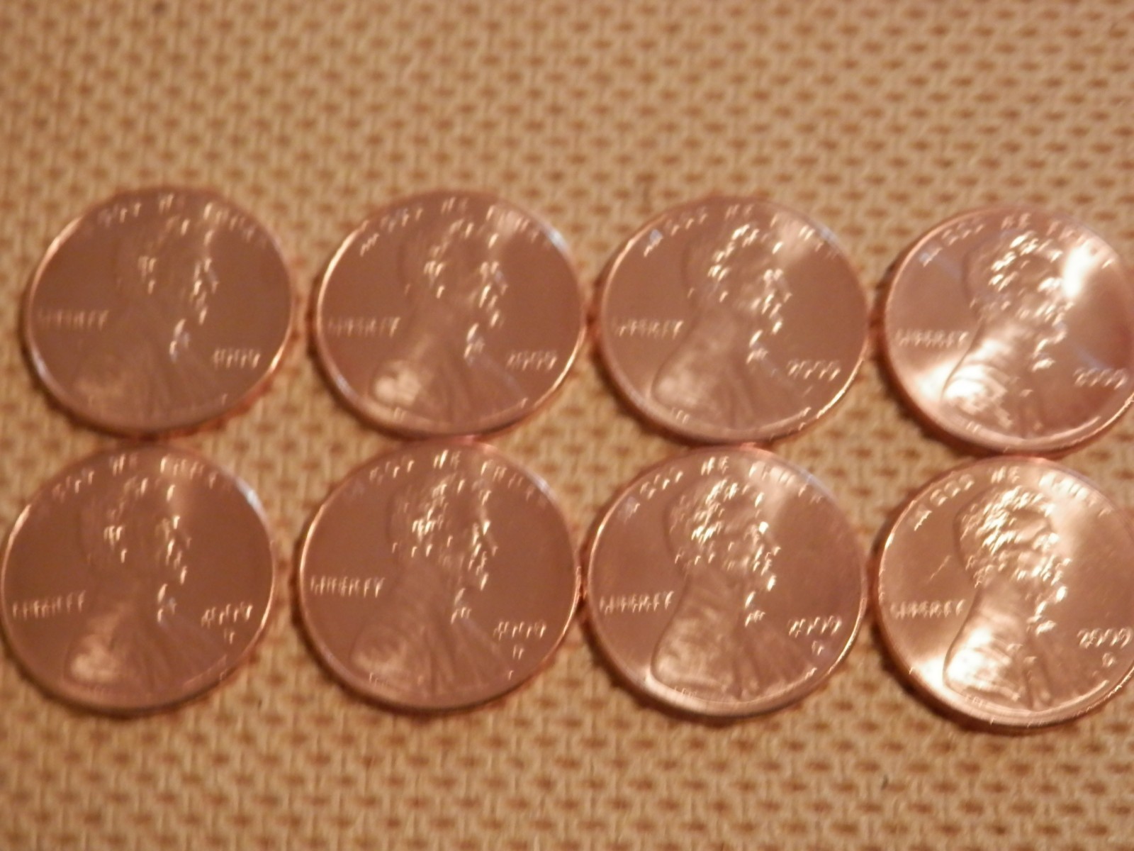 Complete Set Lincoln Bicentennial 2009 Cent Penny P & D From Mint Rolls 8 Coins
