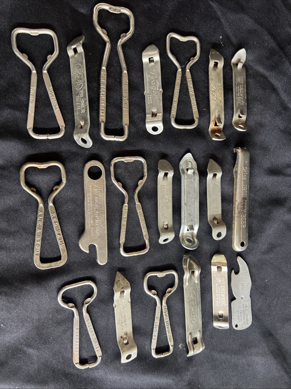 Vintage Beer Can/Bottle Openers - Set of 20