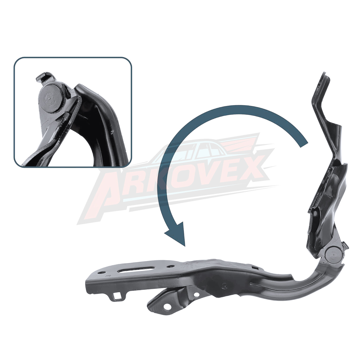 Hood Hinges Set Steel for 2018-2022 Honda Accord Sedan 60120TVAA00ZZ HO1236159