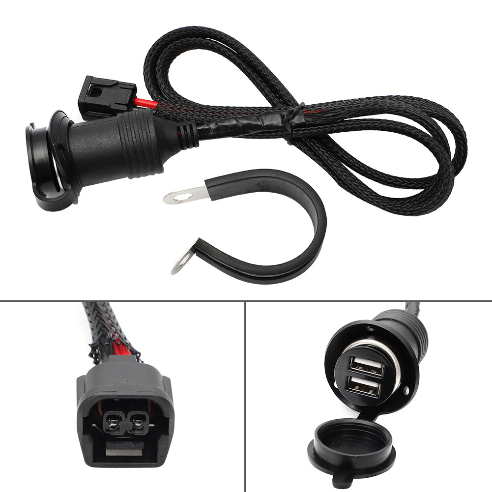 For Honda CRF300L CRF250L Rally Dual USB Accessory Outlet Socket 17on Power Port