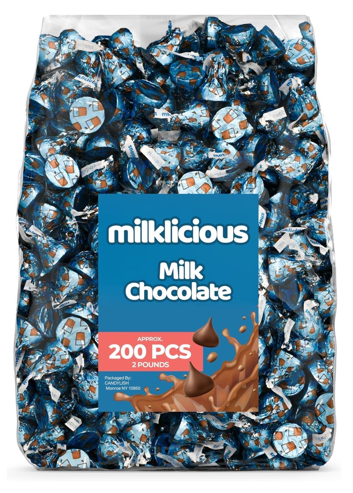 Milklicious Milk Chocolate, 2 LB Pack, Approx. 200 Pieces - Individually...