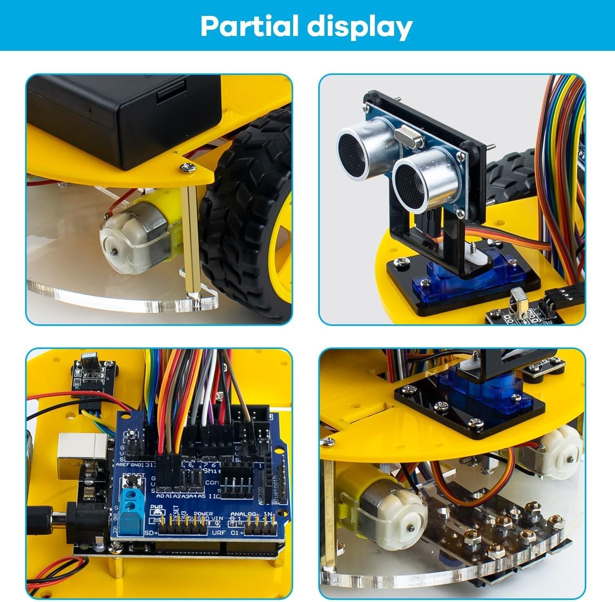 R3 Smart Robot Car Kit V5 for Arduino Robotics for Kids Ages 8+STEM Science Gift