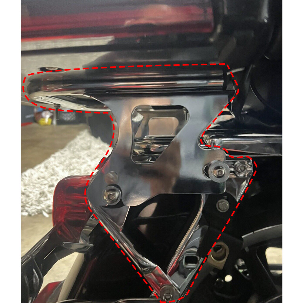 For Harley Touring 97-08 Detachable Two-Up Tour Pack Mount Rack Docking Hardware