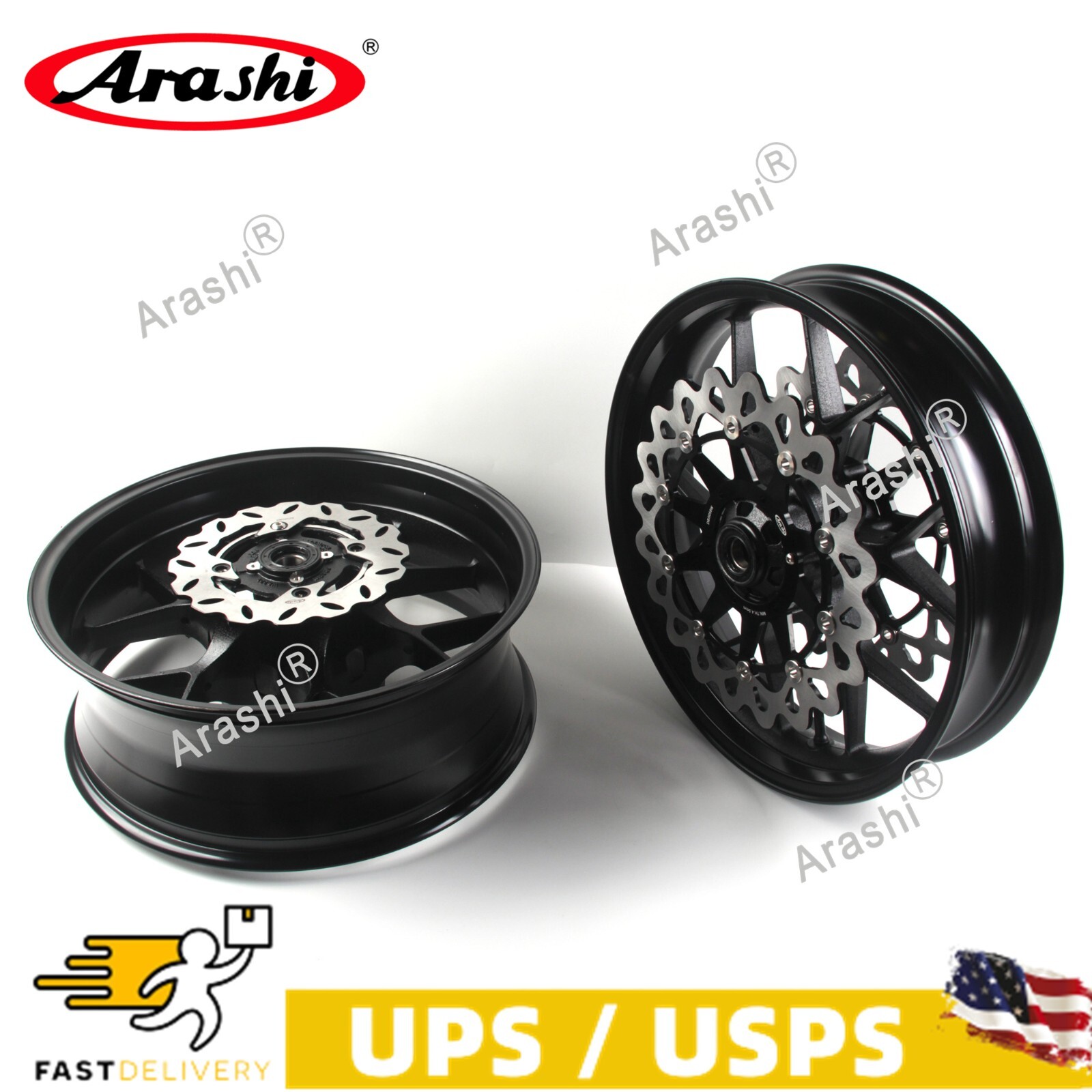 Front Rear Wheel Rim Brake Rotors For Honda CBR1000RR CBR 1000RR 2006 2007 B US