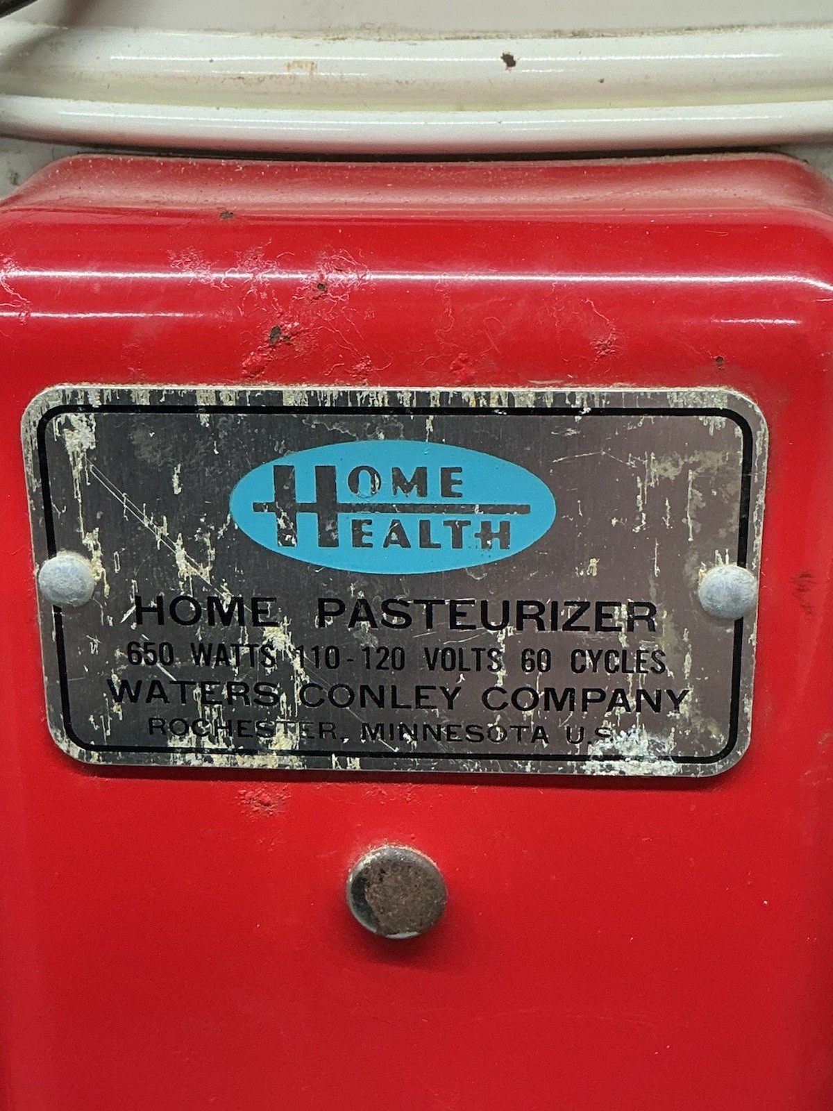 Vtg Home Health Milk Pasteurizer Water Conley Co Heat Treat Raw Milk Home Use