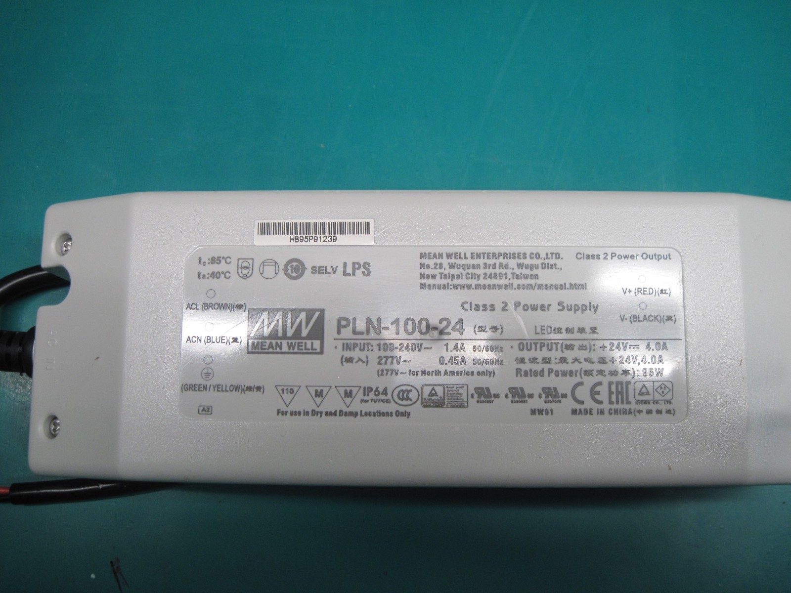 PLN-100-24  MEAN WELL