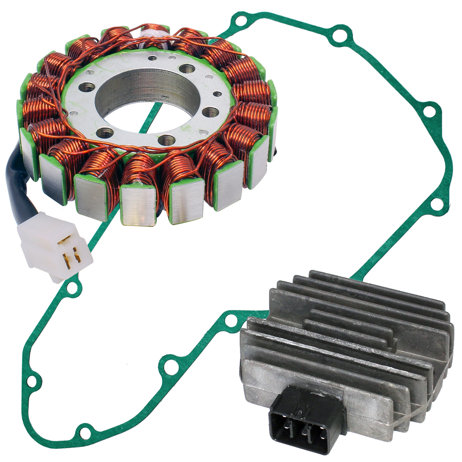 Stator Regulator Rectifier & Gasket for Kawasaki Ninja 650R EX650 2006-2011