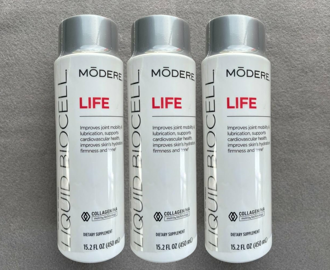 x3 PACK MODERE Liquid BioCell LIFE 15.2 FL Oz(450mL) - NEW SEALED