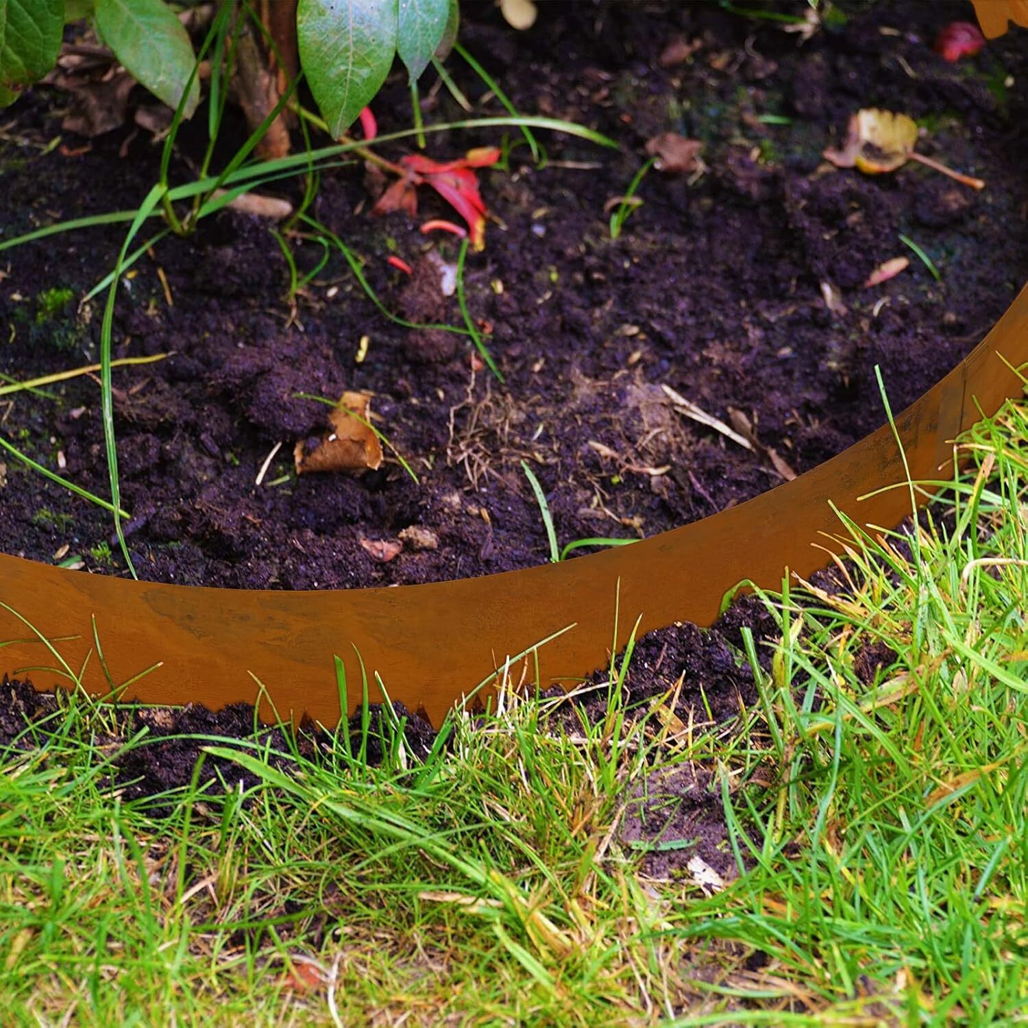 12"Hx40"Lx6 Packs Corten Steel Landscape Edgings Metal Garden Edging Lawn Border