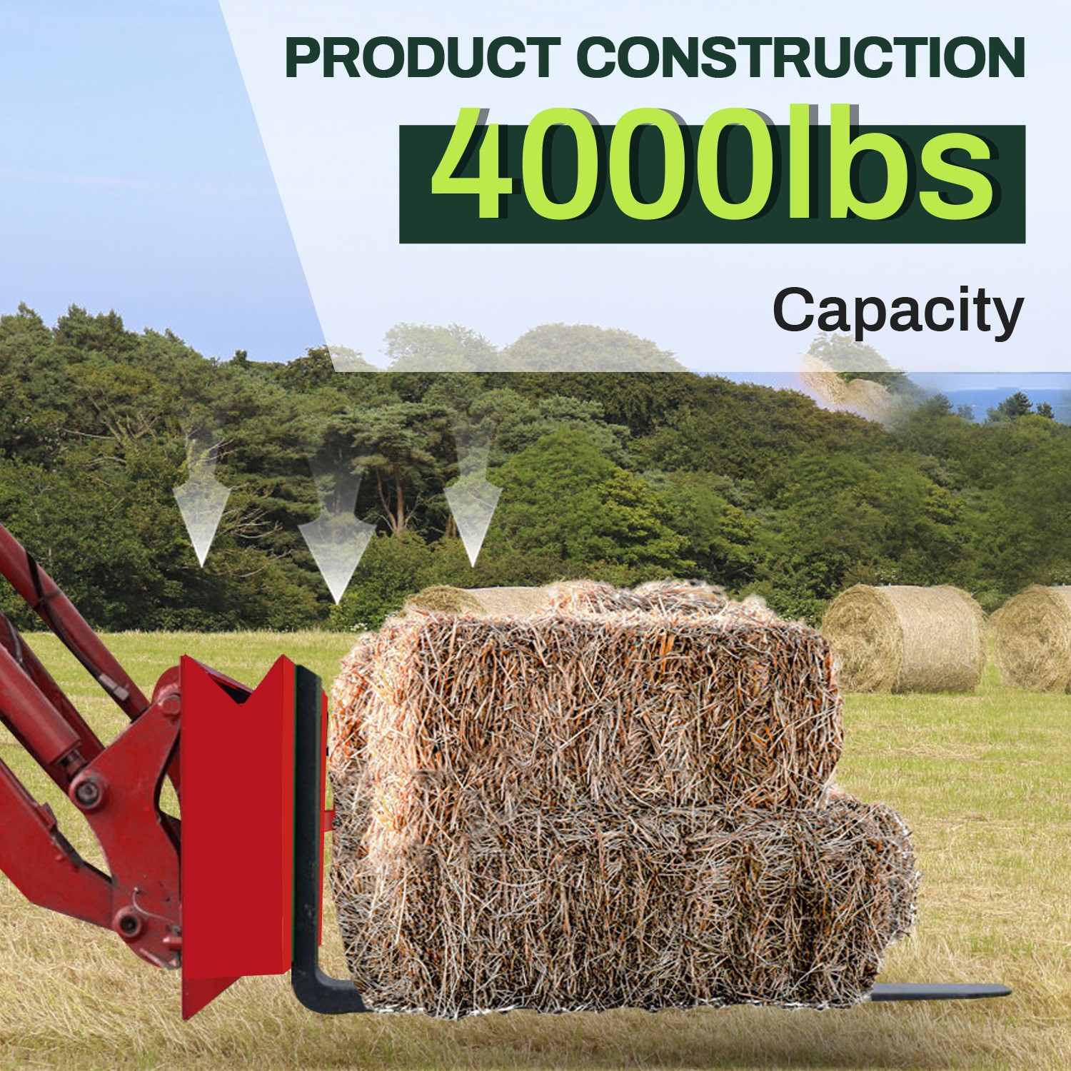 4000lb Skid Steer Quick Tach Conversion Adapter Attach w/ Adjustable Cross Brace