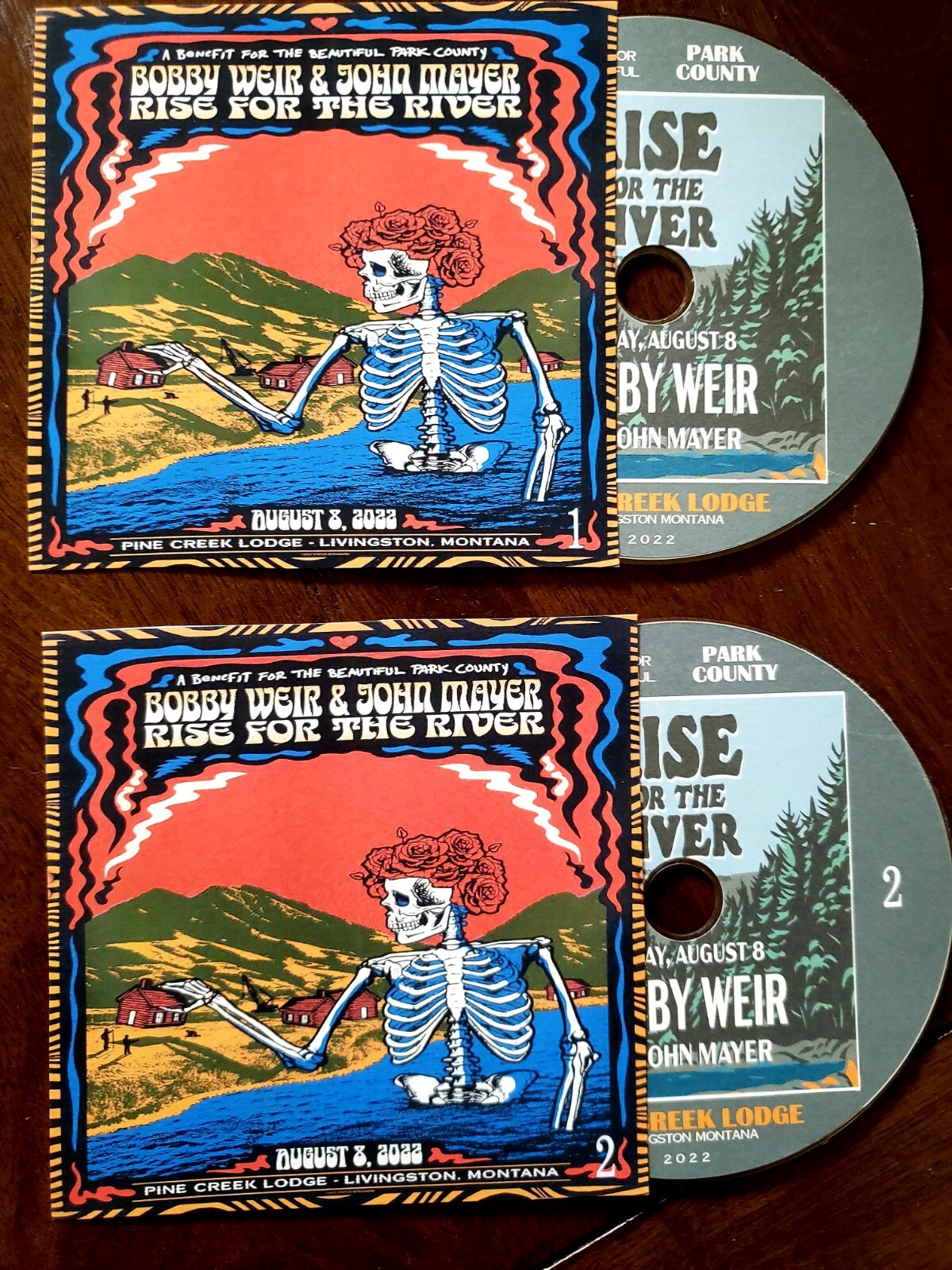 BOB WEIR JOHN MAYER 8/8/22 ACOUSTIC MAYER SOLO 8/21/22 DVDs GRATEFUL DEAD & COMP