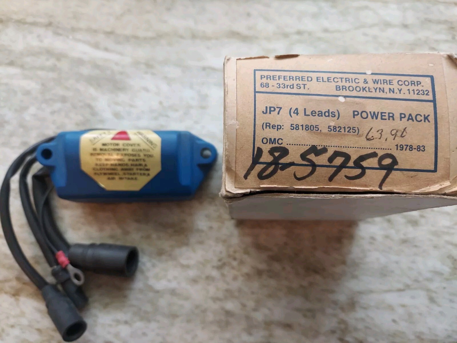 New Preferred JP7 Sierra 18-5759 Power Pack Fits 1978-83 4-Cyl OMC Free Shipping