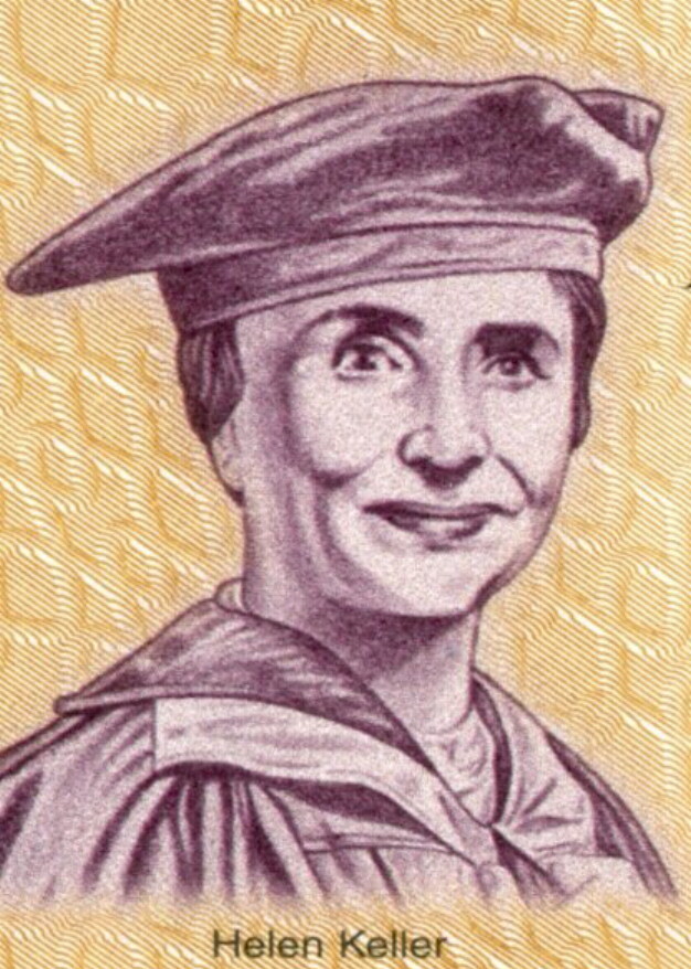 UNITED STATES $50 SAVINGS BOND NICE VIGNETTE OF HELEN KELLER - CANCELLED!