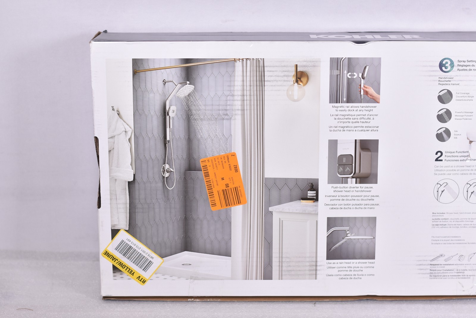 Kohler Windet Showing Rail Combo in Polished Chrome R27971-G-CP