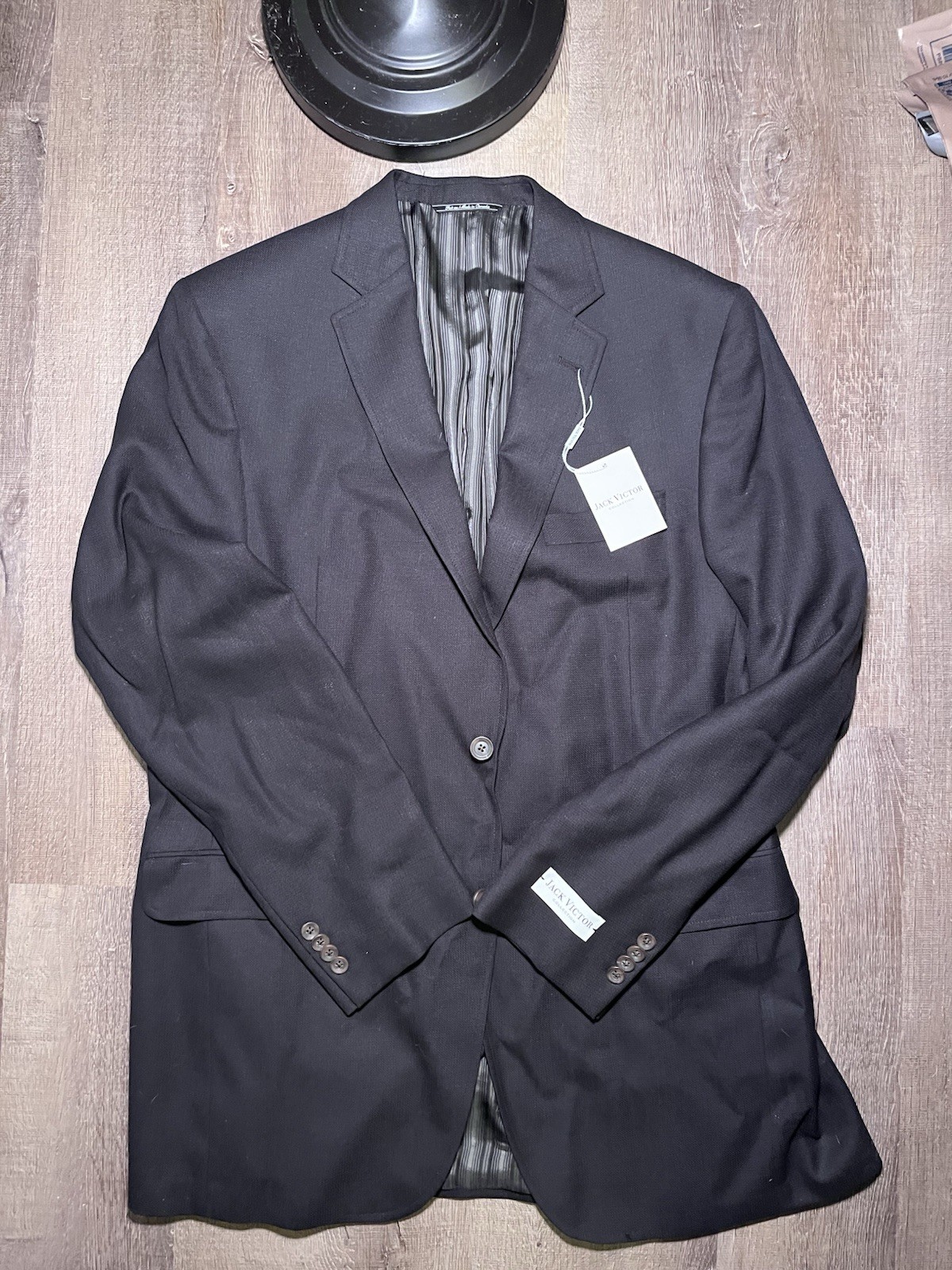 NWT Jack Victor Collection Muirwood Sport Jacket Black 42L Wool *Read