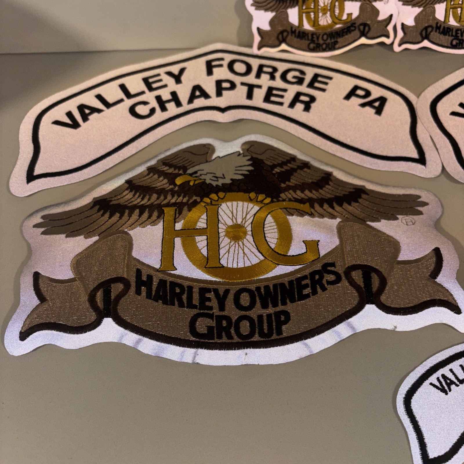 HARLEY OWNERS GROUP Large PATCHES (brand New)