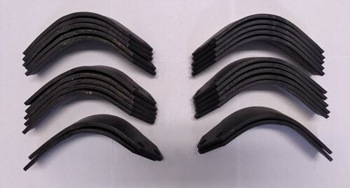 Set of 24 Replacement Tines for Sicma FLB 1400 Tiller, 12 RH and 12 LH