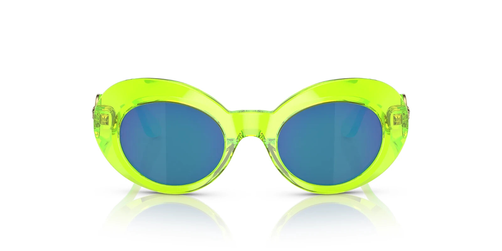 VERSACE VK4428U 537125 TRANSPARENT GREEN GIRLS KIDS SUNGLASSES 45MM AUTHENTIC