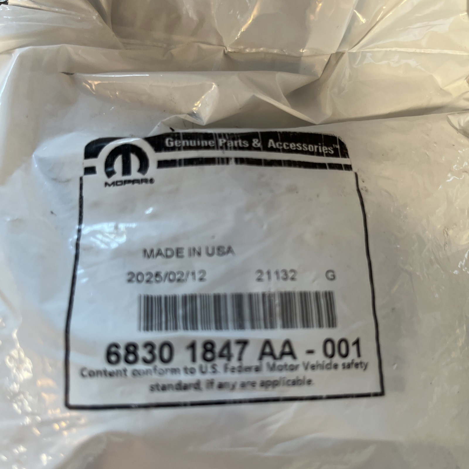 Genuine Mopar A/C And Heater Actuator 68301847AA