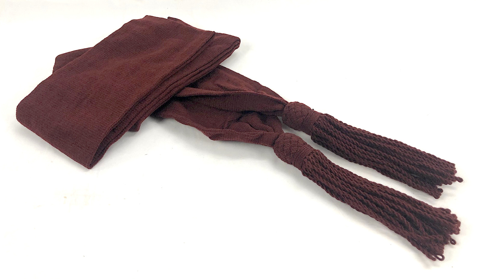 Wool Sash - Crimson / Wine Color - Reenactment