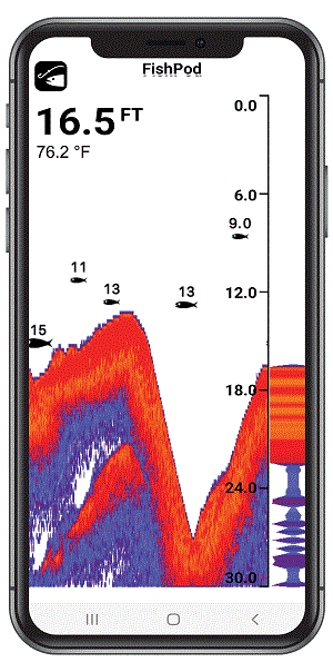 HawkEye FISHPOD® 5X BLUETOOTH WIRELESS CASTABLE SMART PHONE FISH FINDER