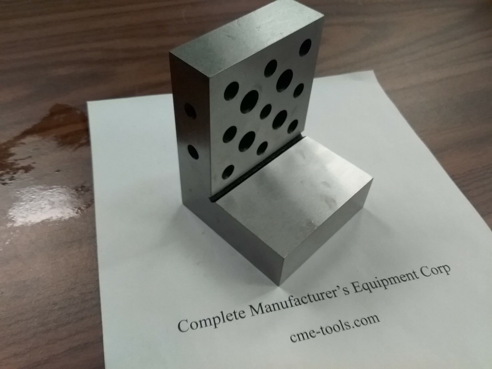 ANGLE PLATE 4x3x3x1" Precision Ground w. tapped holes 0.0002" PGAP-433-New