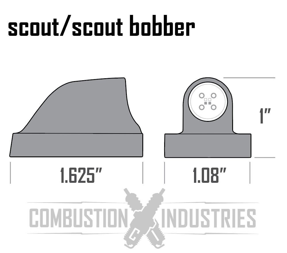 Micron AMBER Turn Signals Indicators for Indian Scout/Scout Bobber
