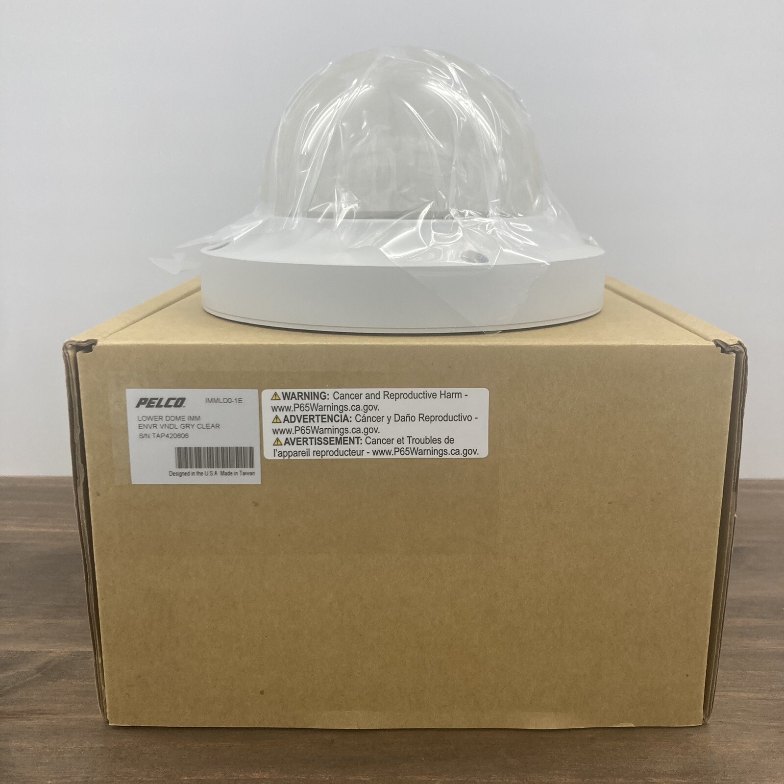 Pelco Lower Dome IMM Envr Clear Gray Environmental Vandalism Series IMMLD0-1E