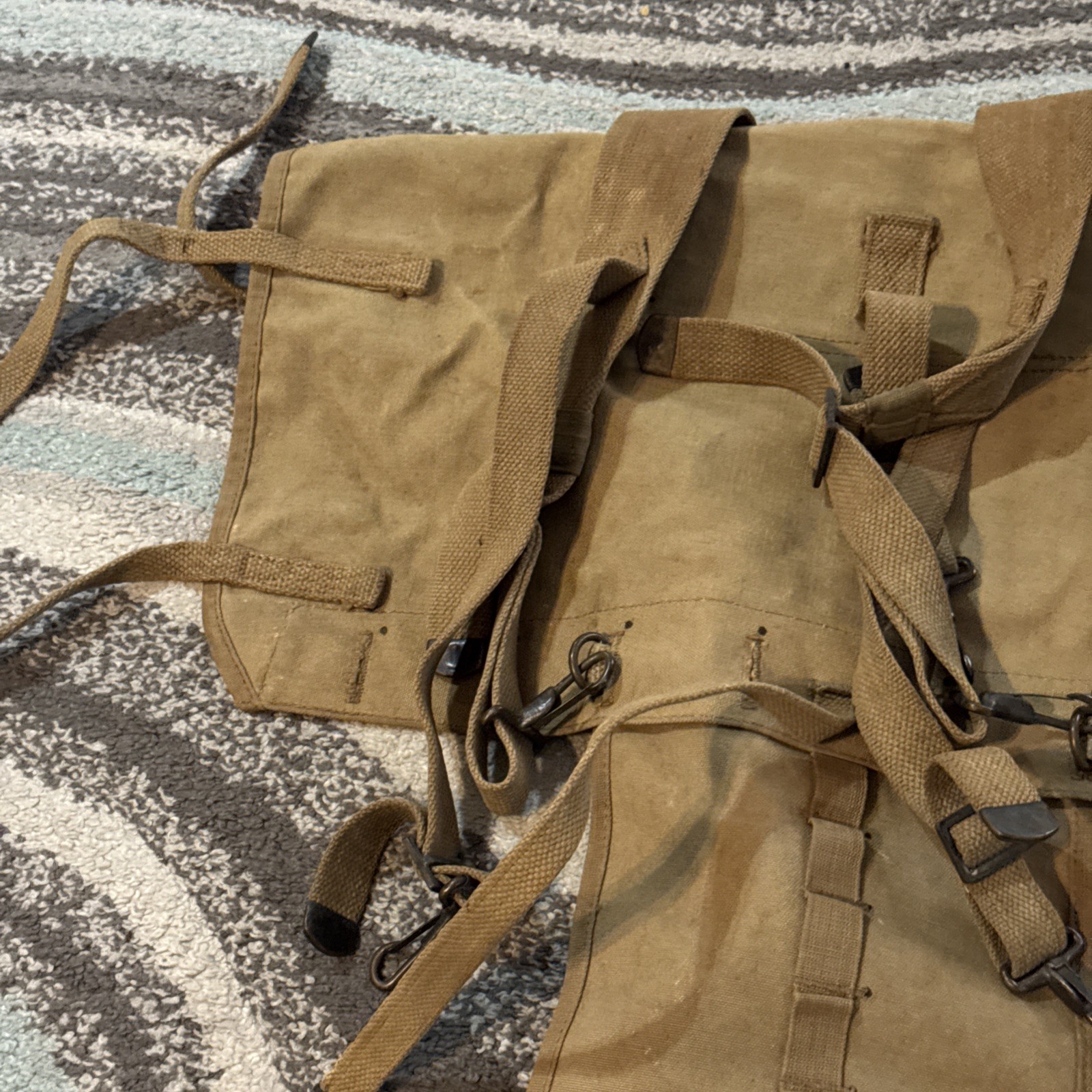 WWI U.S. Army Infantry Haversack Backpack 1917 Original RIA1917