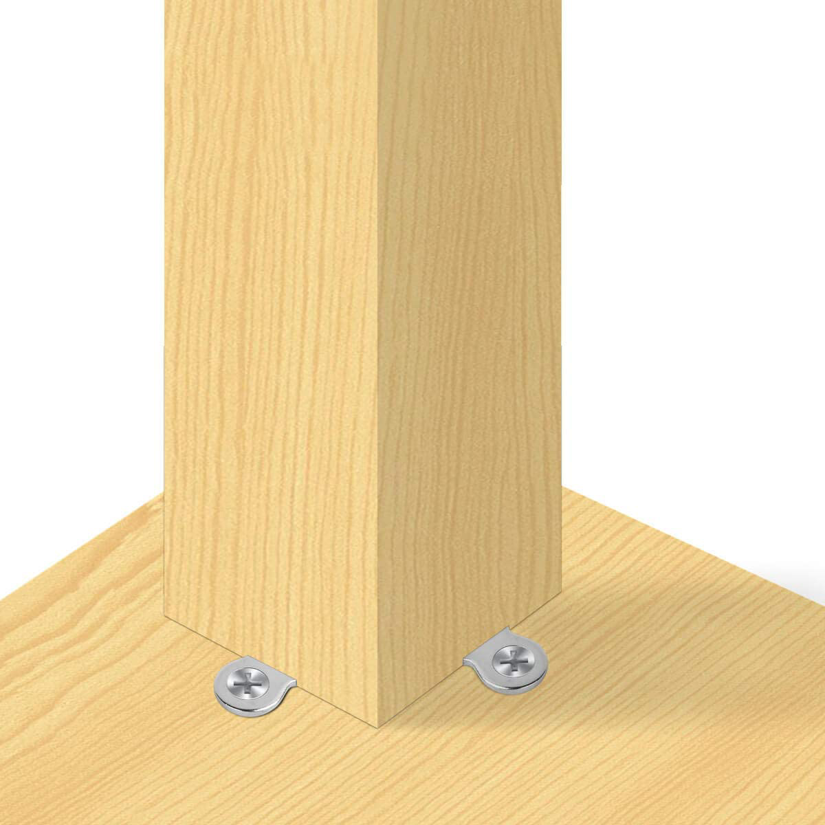 20 Pack Figure 8 Steel Desk Top Fastener Clip - Heavy Duty Figure-Eight