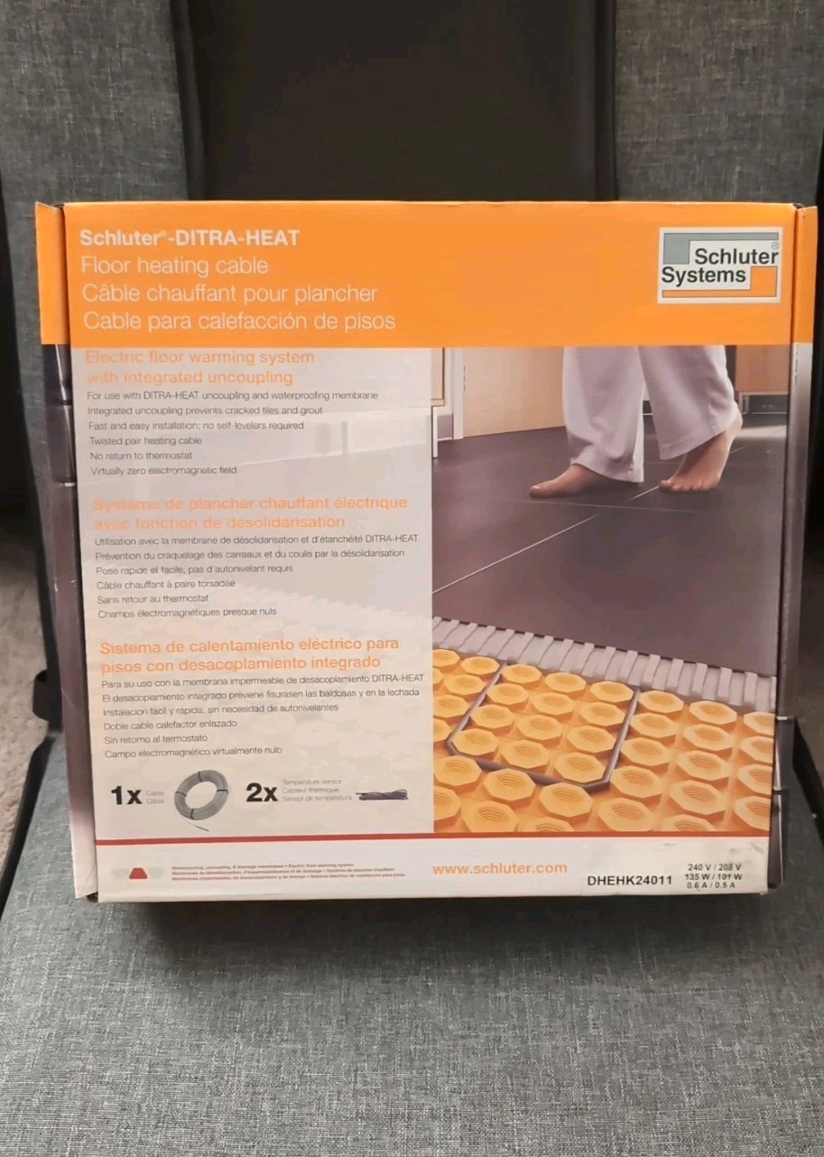 Schluter DITRA-HEAT DHEHK24011 Cable 240V 35.3 Ft- (10.7 Sqft)