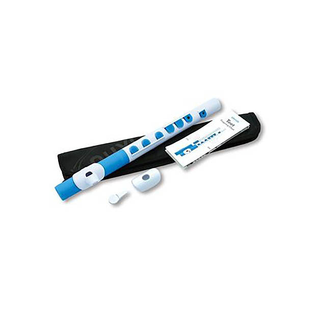 Nuvo TooT 2.0 Pre-Flute Instrument for Beginner Musicians  - White/Blue