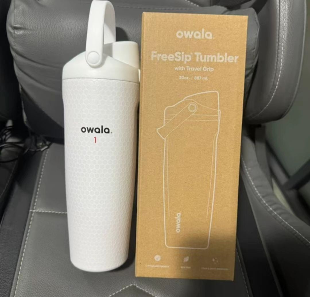 NEW Owala Fairways For Days FreeSip Sway Golf Water WHITE Bottle 30oz