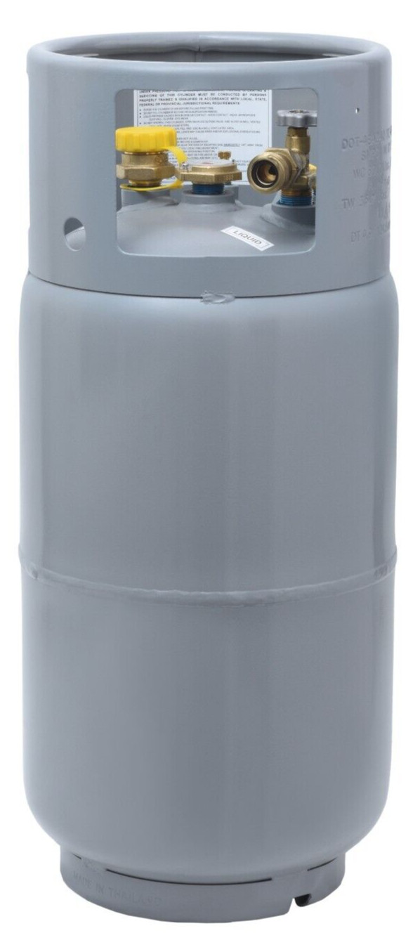 Flame King 33.5 LB Steel Forklift Propane Cylinder With Gauge and Fill Valve