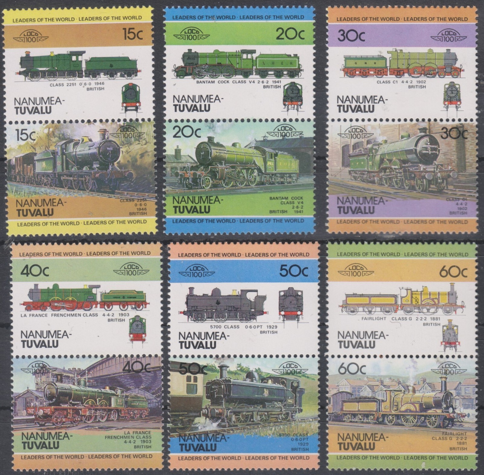 Railway Nanumea Tuvalu MNH 9147