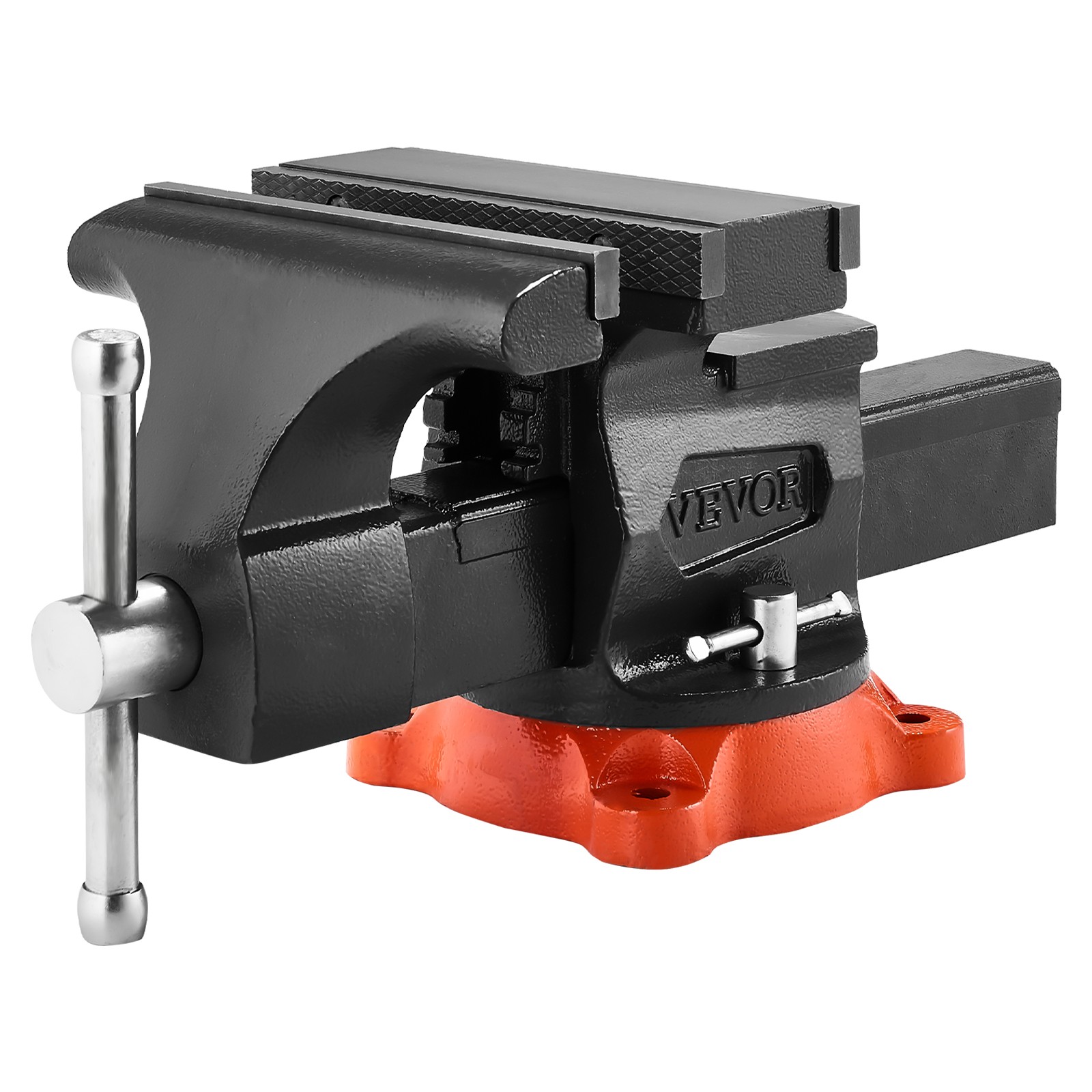 VEVOR 8" Bench Vise Multipurpose Heavy Duty Ductile Iron Swivel Locking Base