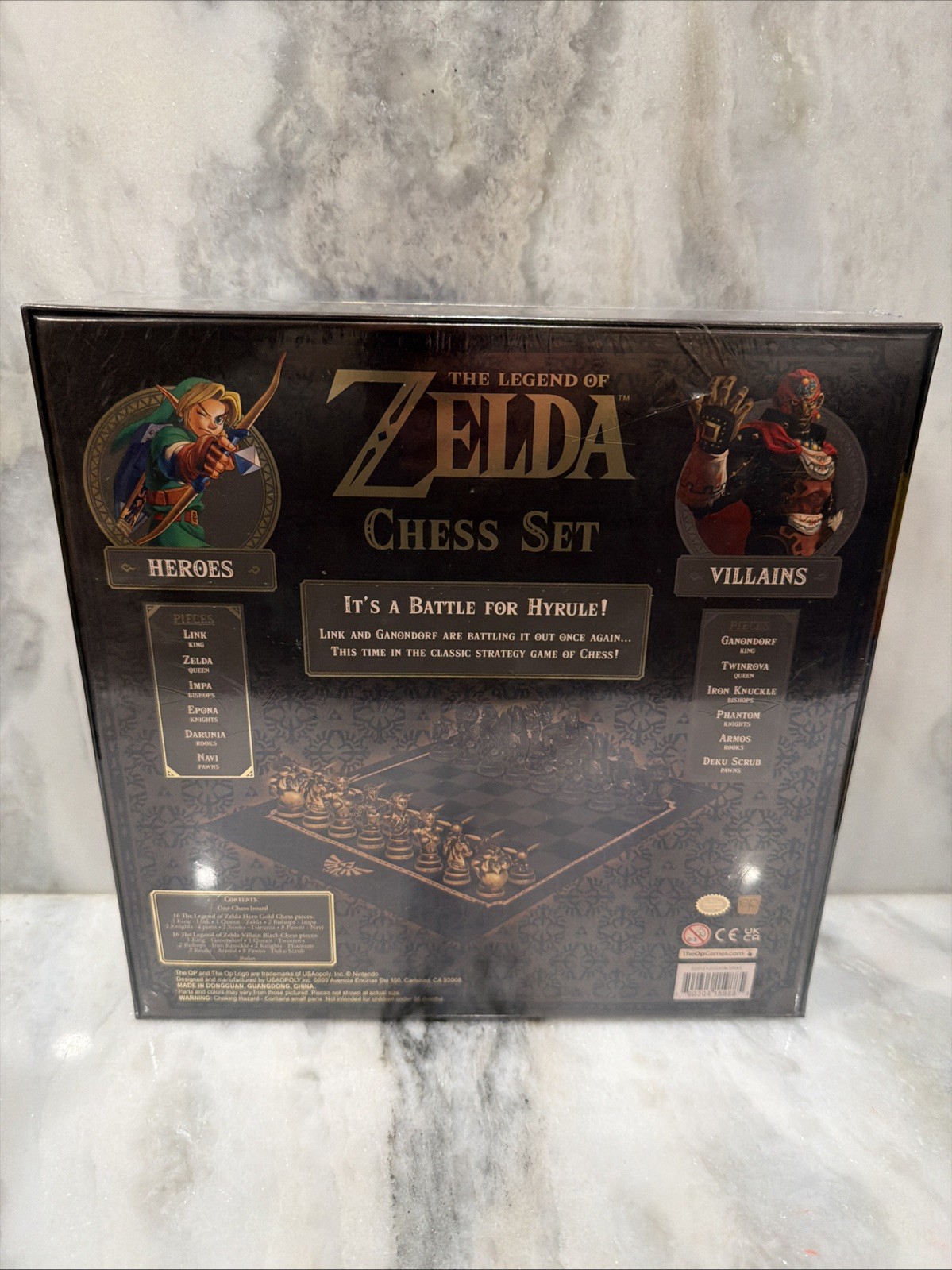 The Legend Of Zelda Chess Set Nintendo USAopoly NEW