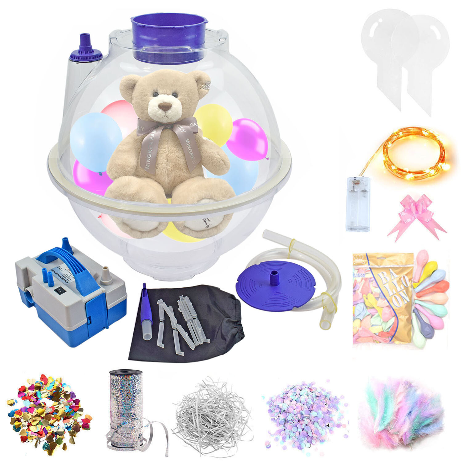 Balloon Stuffing Machine Balloon Filling Stuffer Kit Balloon Air Pump Expander