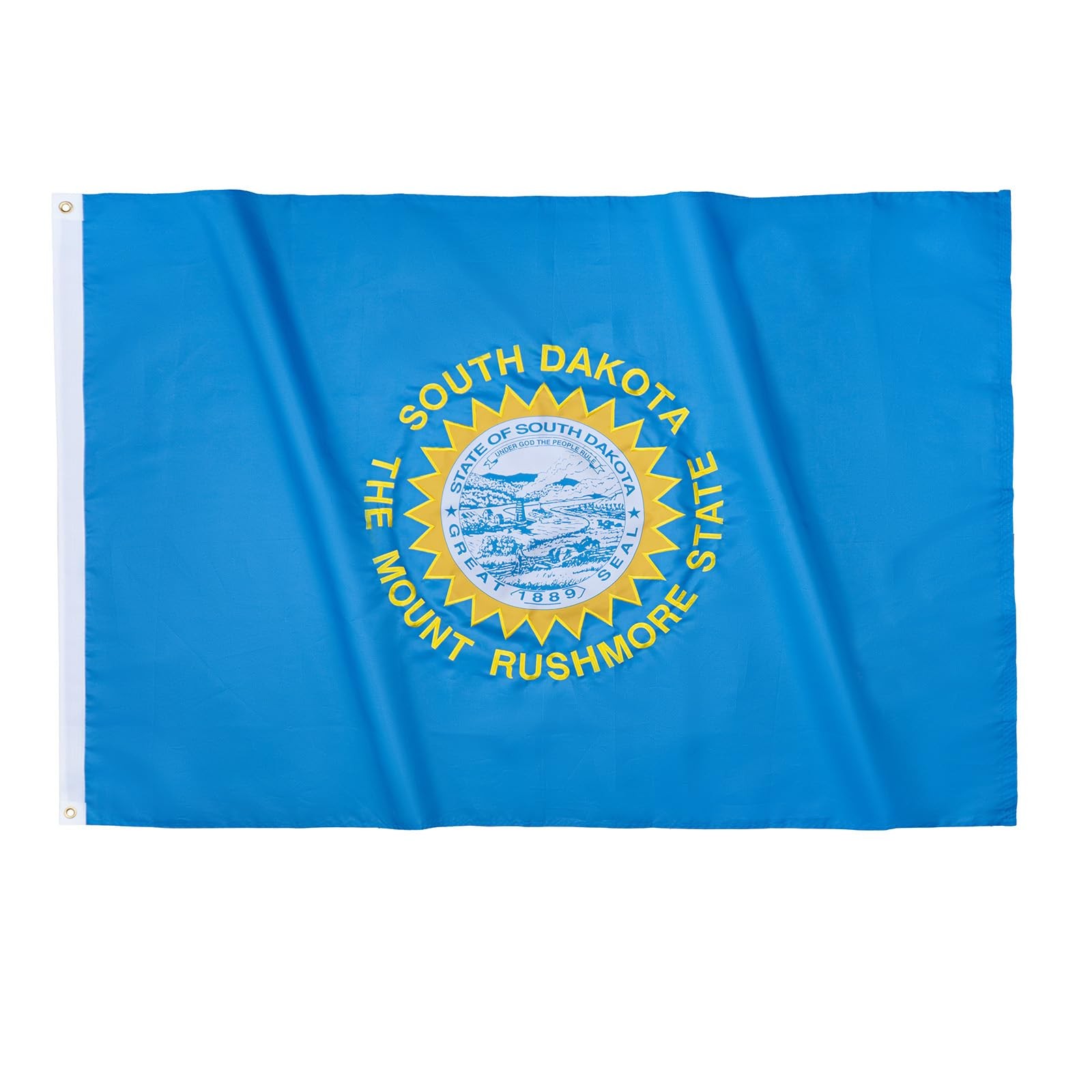 TOPFLAGS South Dakota Flag 5x8 Outdoor SD State Flags Embroidered Flag Heavy Dut
