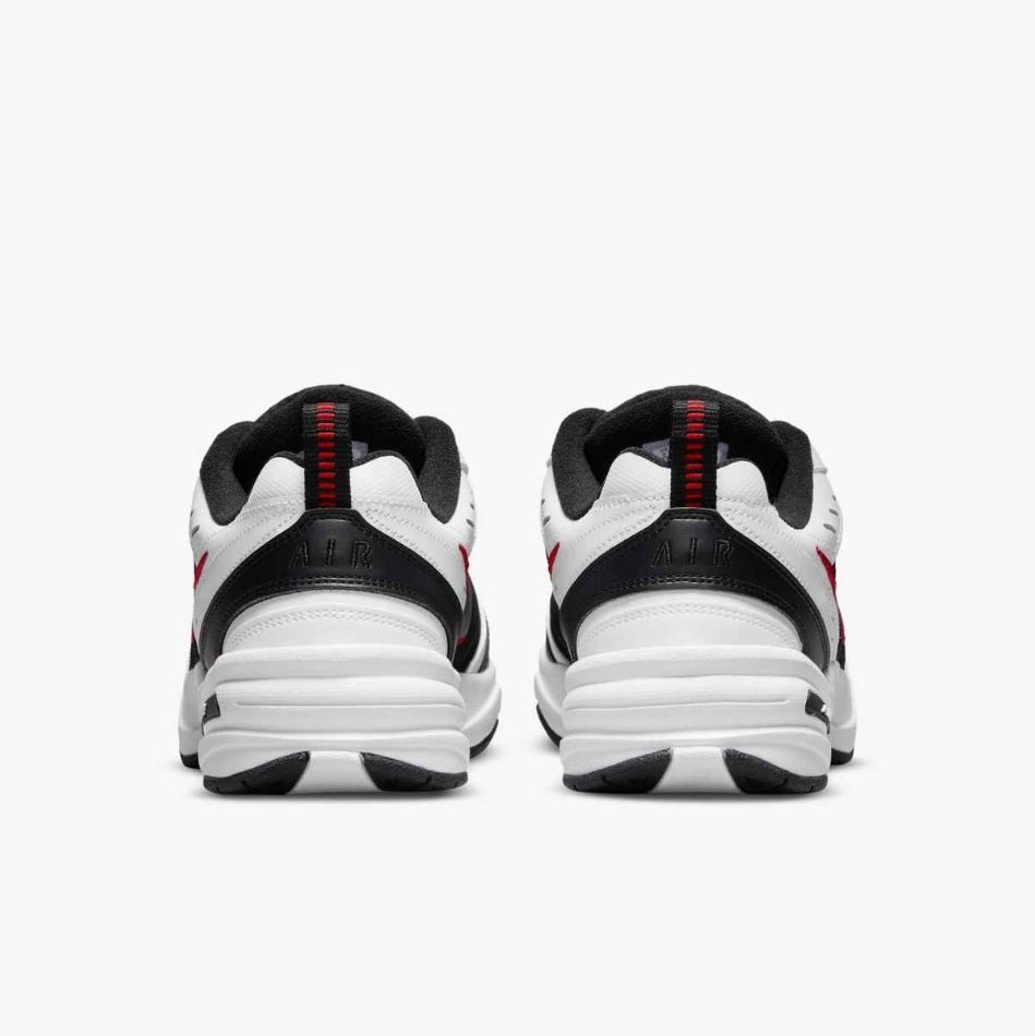 Nike AIR MONARCH IV Men's White Black Red 101 Walking Shoes Medium & WIDE WIDTH