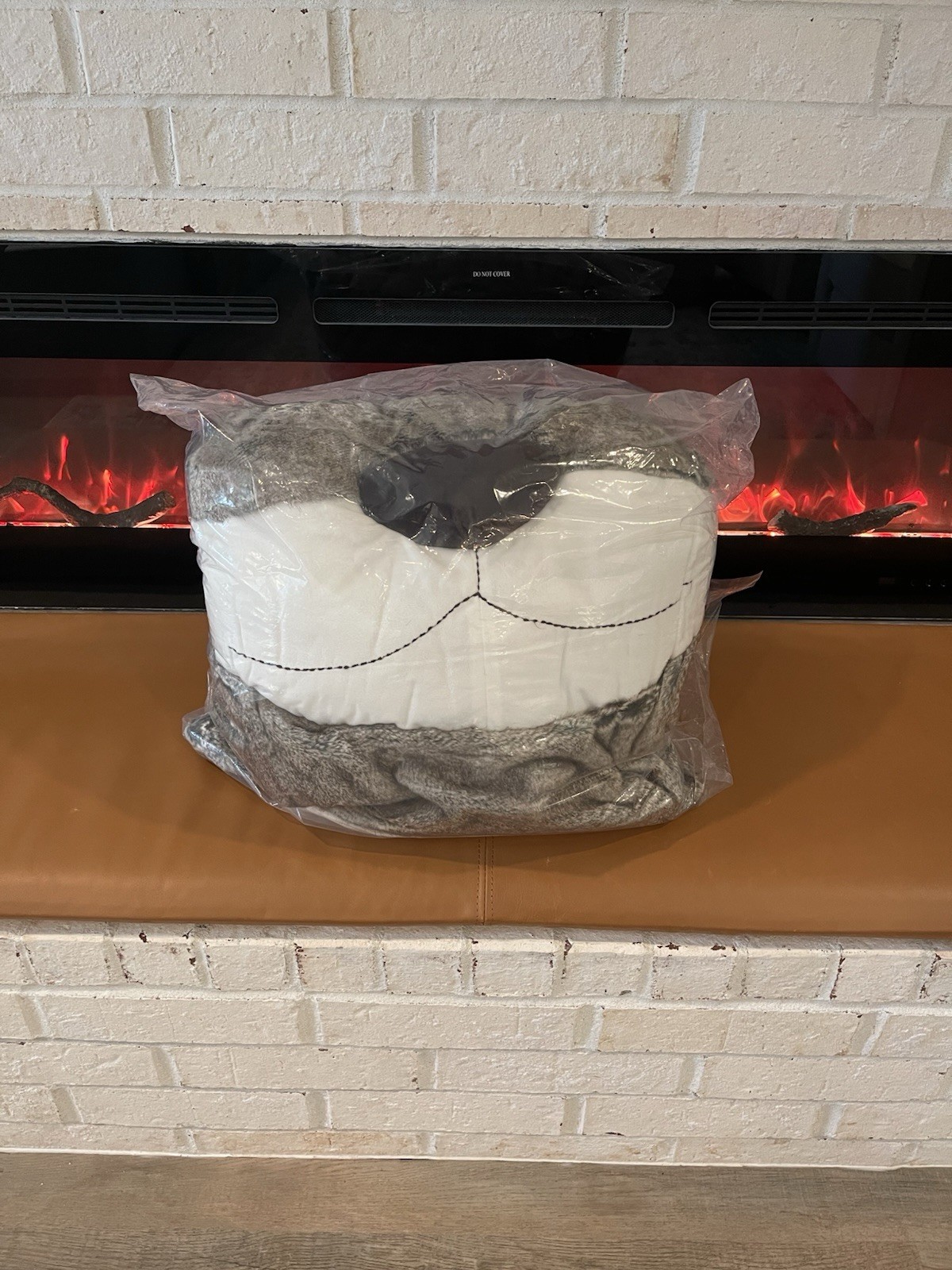 Pottery Barn Teen Otter Critter Faux Fur Beanbag SlipCover 3D Large NWT