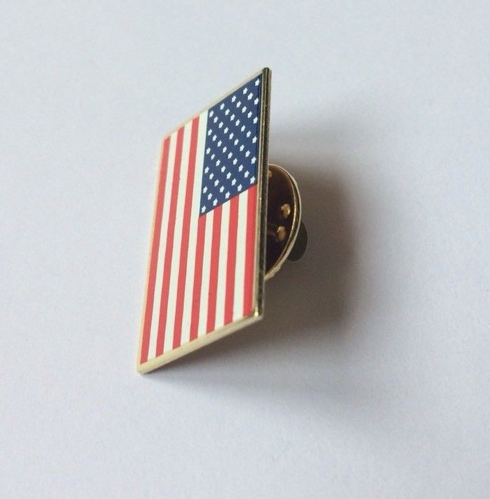 American Flag Lapel Pin Lot of 5 Made in USA Hat Tie Tack