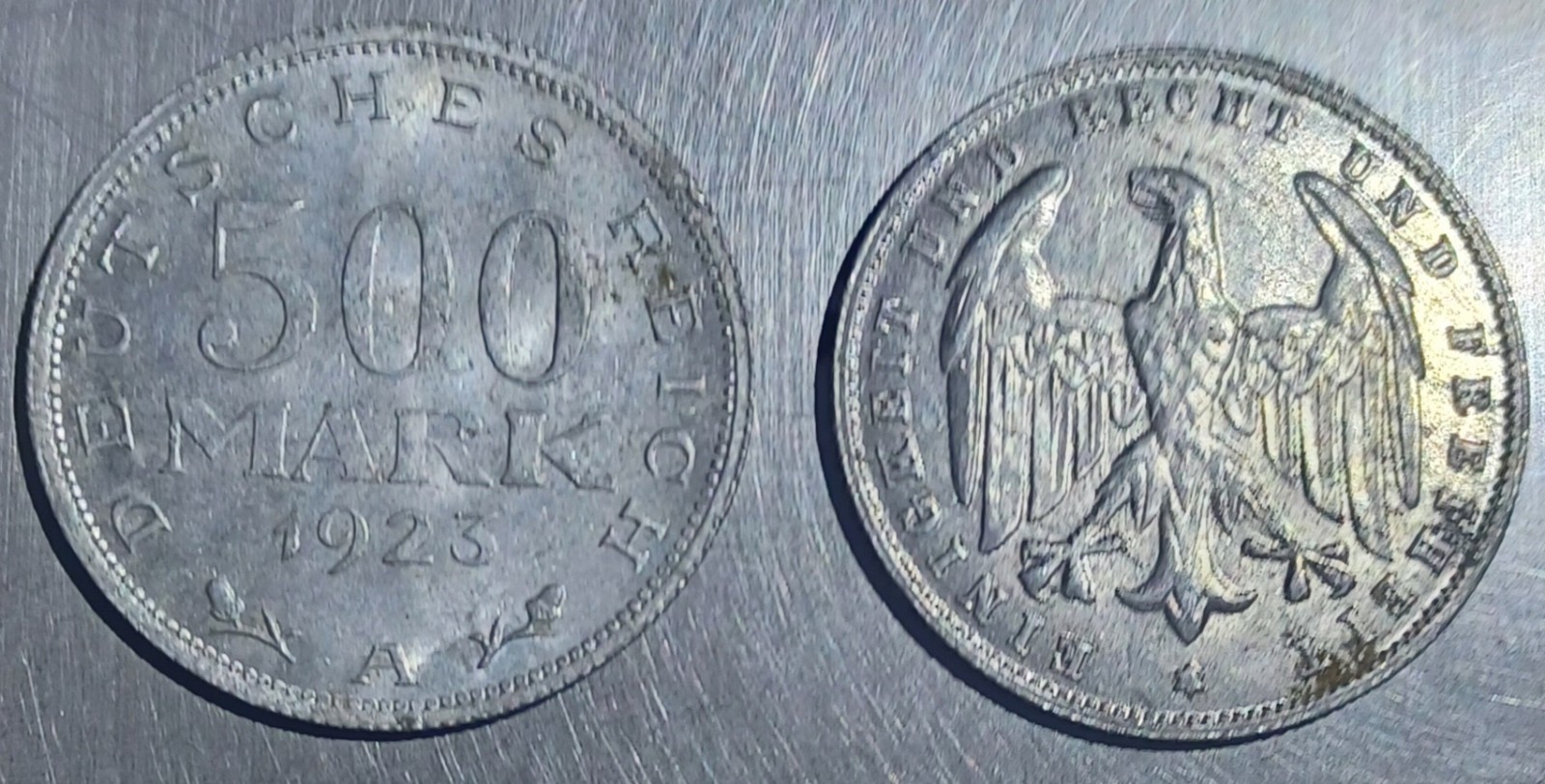 1923A, D German 500 Marks