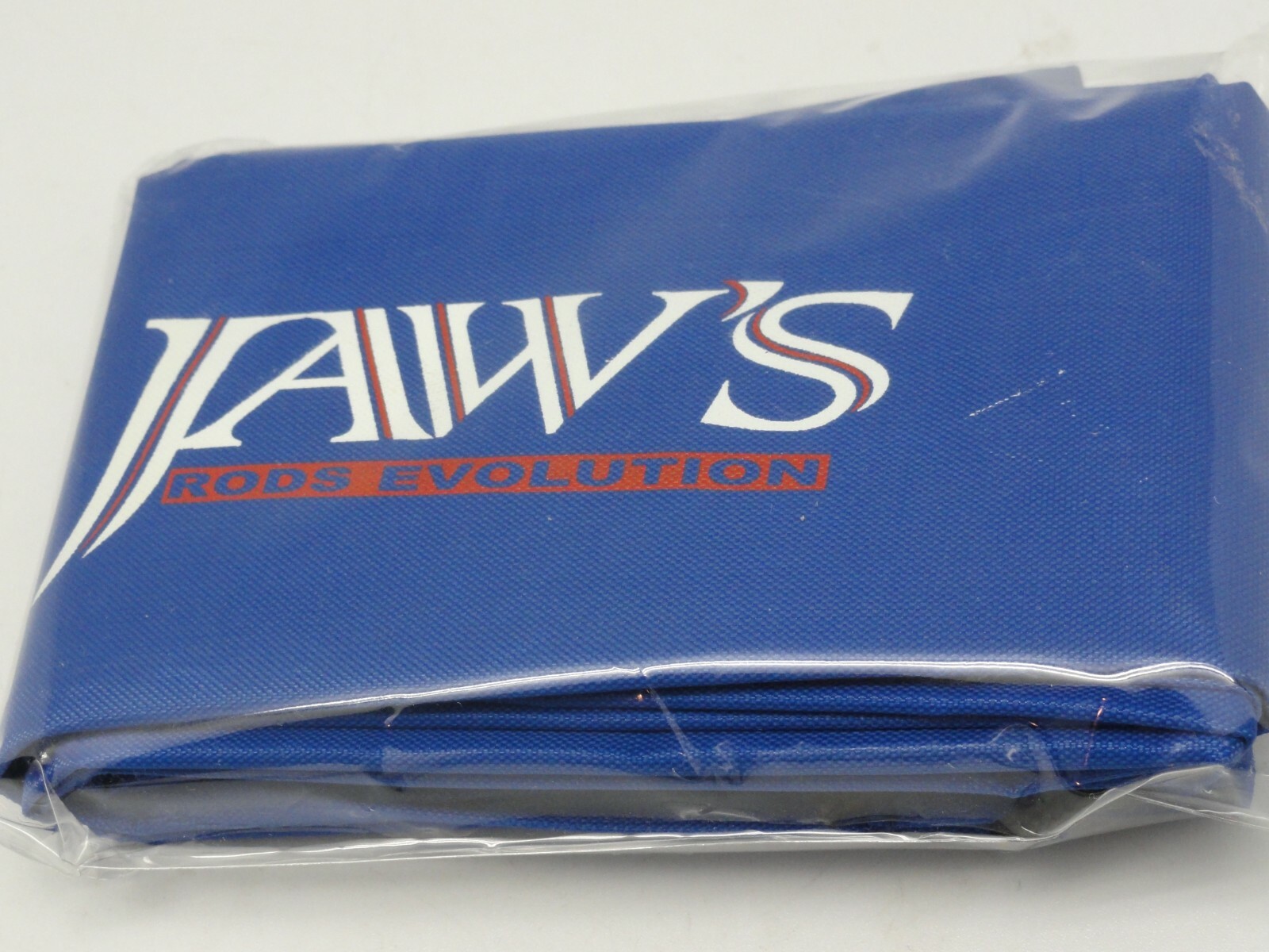 TWO 9' JAWS QUARTER CUT DESIGN TRAVELING ROD COVER FOR OFFSHORE B GAME ROD BLUE