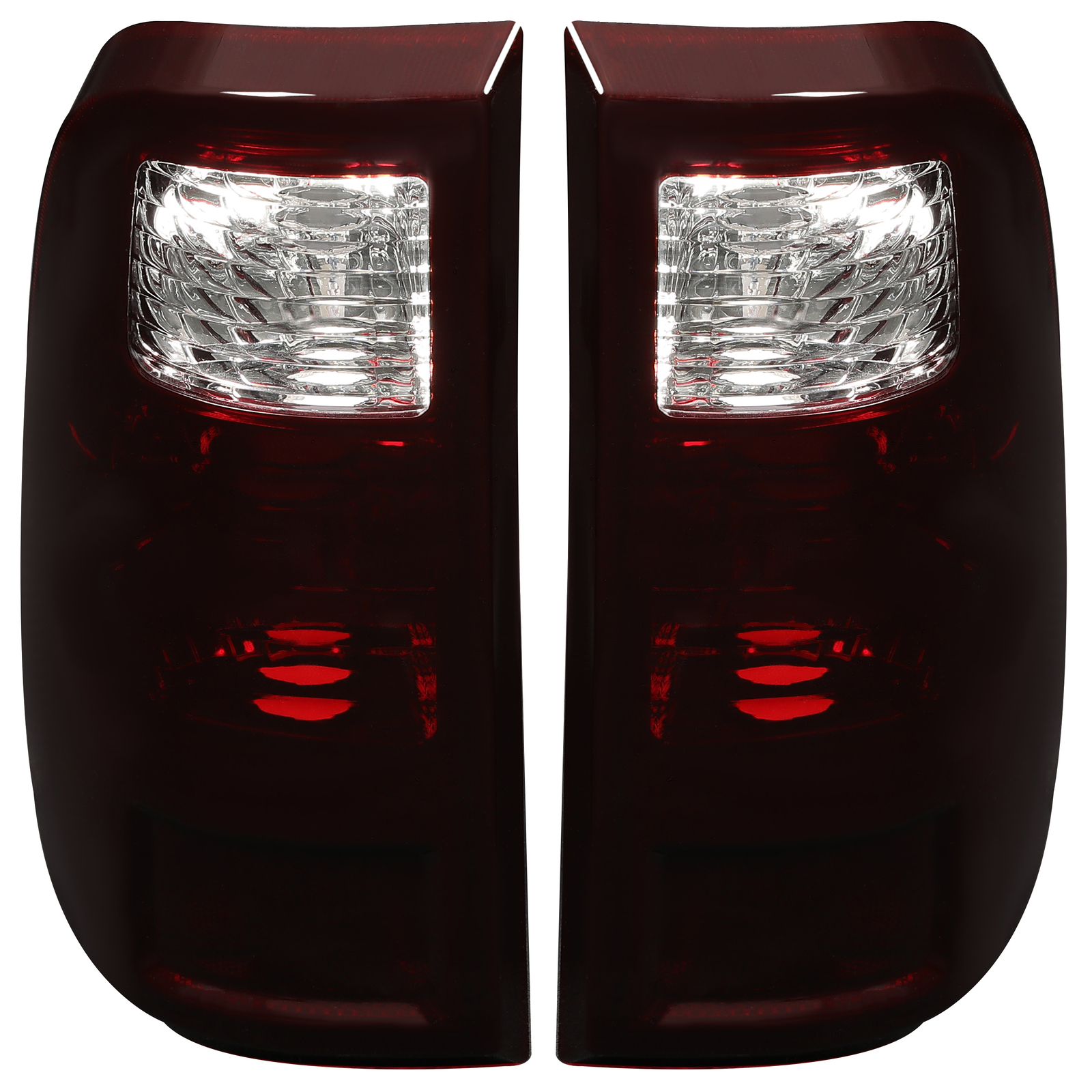 Red Smoke For Ford F250 F350 F450 F550 Super Duty 2008-2016 Tail Lights Pair