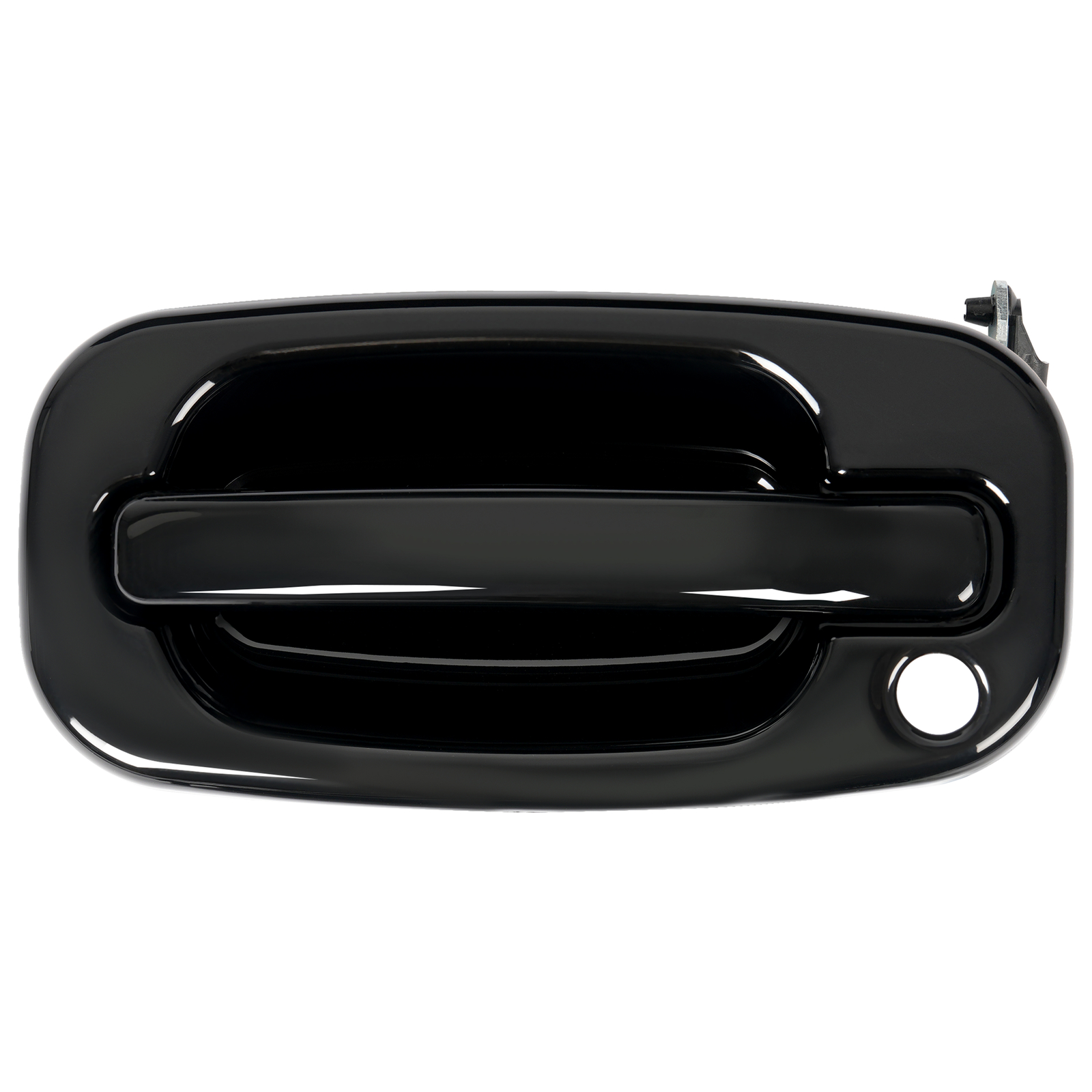 Door Handle Set For Chevy Silverado 1500 1999-2006 Smooth Black Front Outer 2PCS