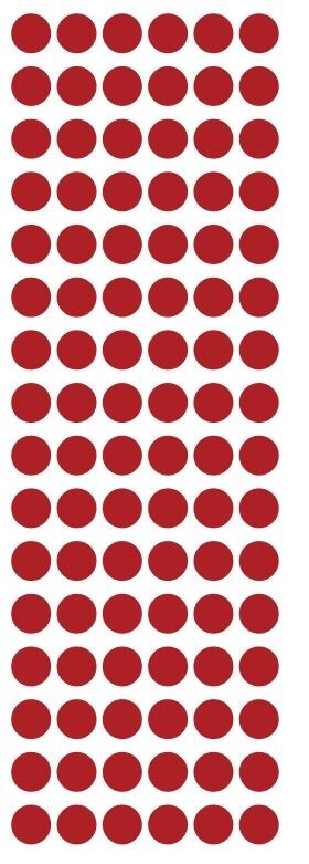 3/8" Red Dots Round Vinyl Color Code Inventory Label Dot Stickers 3/8 Inch