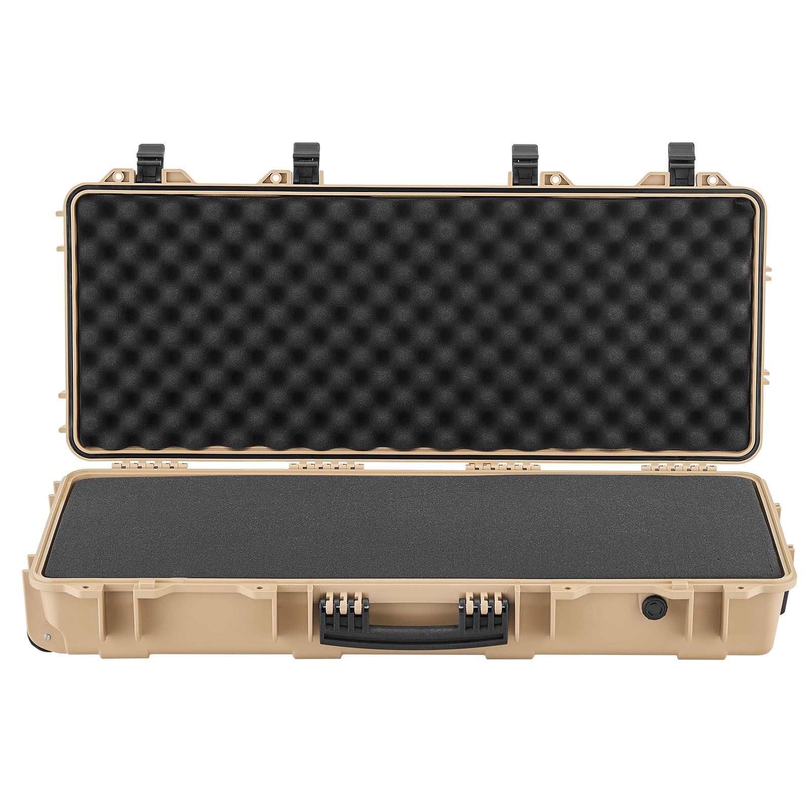 Uimoso Hard Rifle Case IP67 Waterproof Rifle Storage Case w/ Pre-cut Foam Khaki